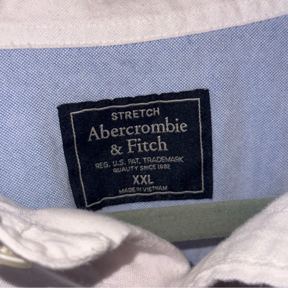 Abercrombie & Fitch Men's White Button Down Shirt